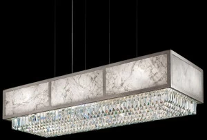 Masiero Подвесной светильник из мрамора с кристаллами Impero & deco