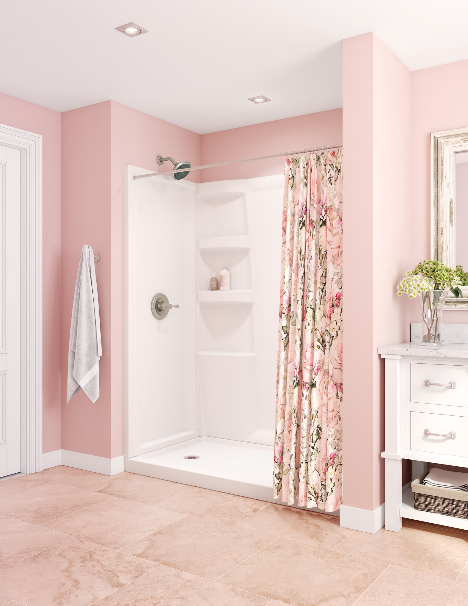 ProCrylic 60 дюймов x 32 дюйма душевая кабина Delta Faucet B67513-6032-WH - Вид №6