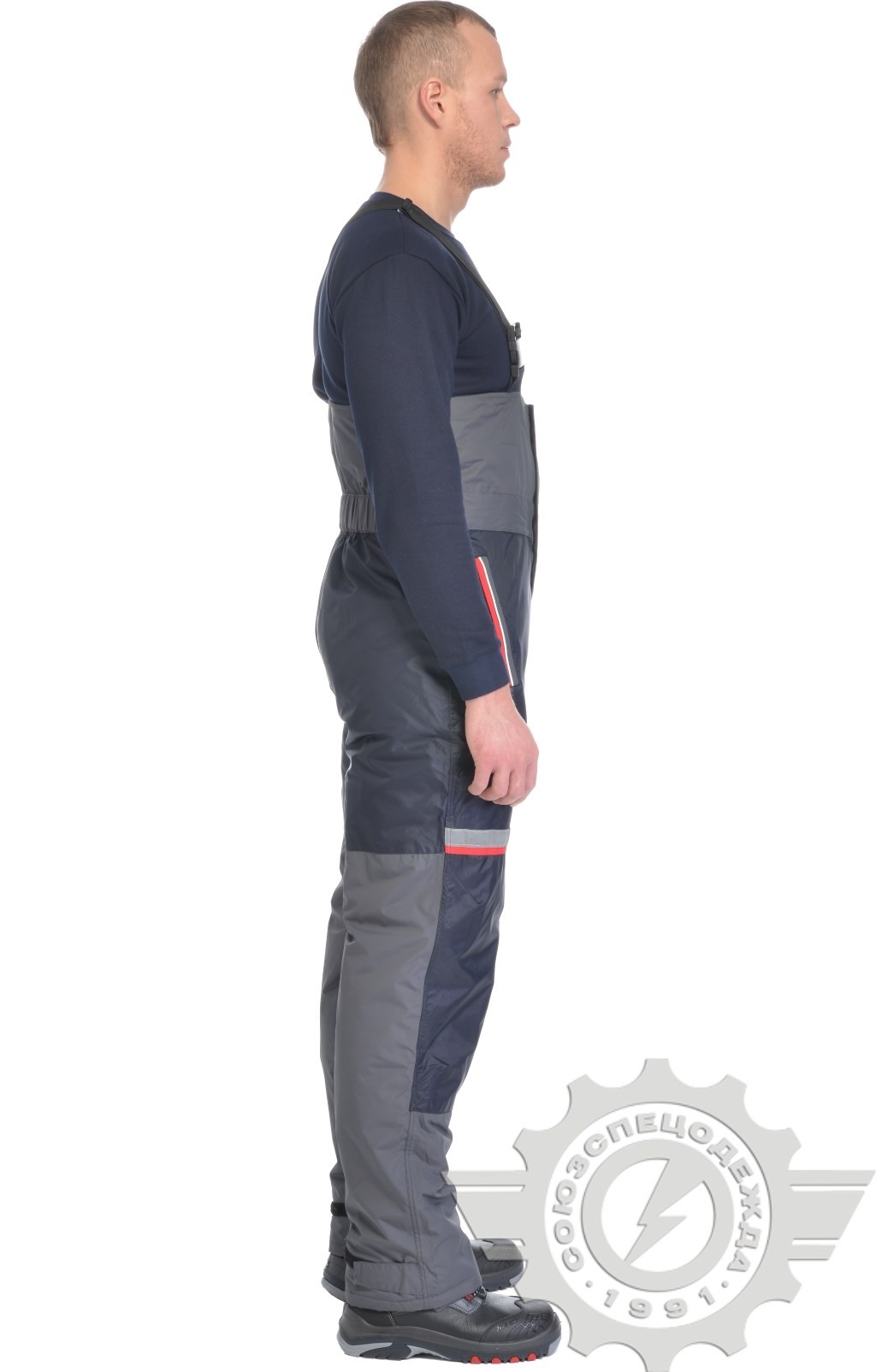 60883 Полукомбинезон "Байкал" зимний с СВП  Зимняя спецодежда  размер 52-54/170-176  - Вид №2