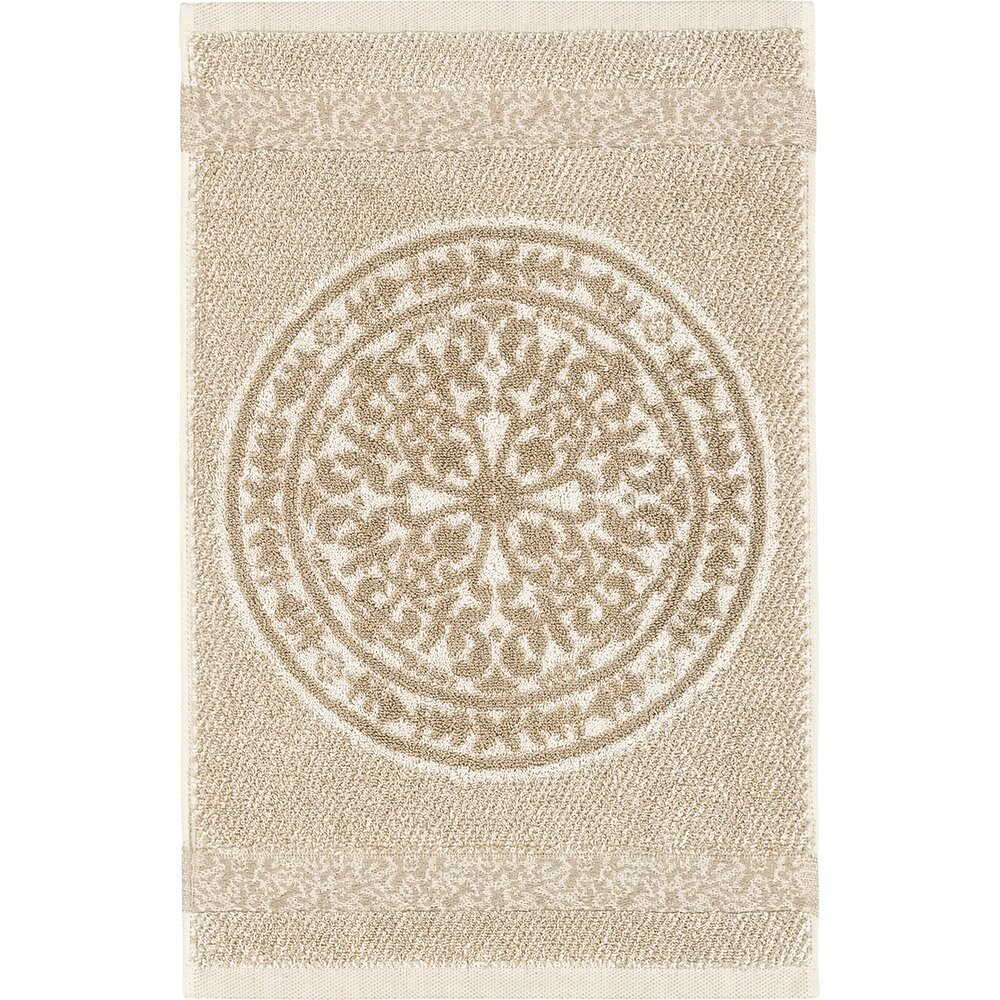 LEI_443_71_50 Полотенце 30/50 бежево-сливочный 80%хлопок 20%лен махра LEITNER Santreyd 