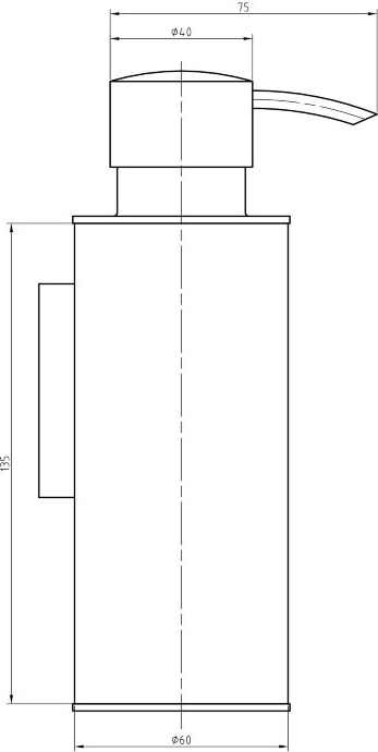 70769 Дозатор подвесной цвет хром LANGBERGER Accessories - Вид №2