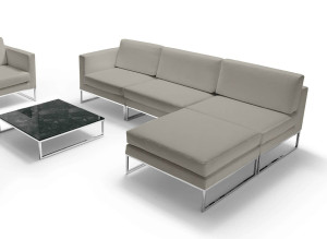 Ткань контракт диван с полуостровом