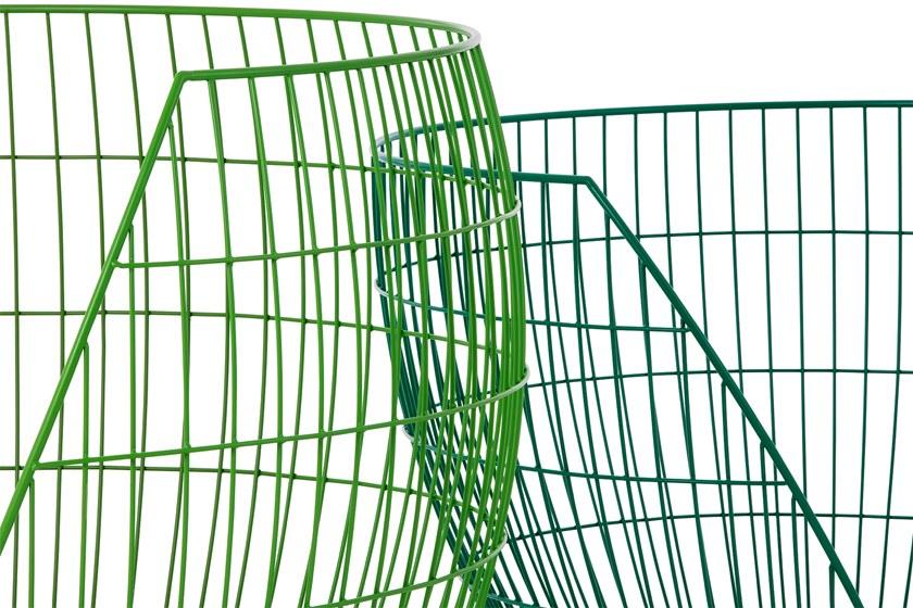 Nola Industrier Кресло из нержавеющей стали с высокой спинкой Basket sun-id-1507288 - Вид №6