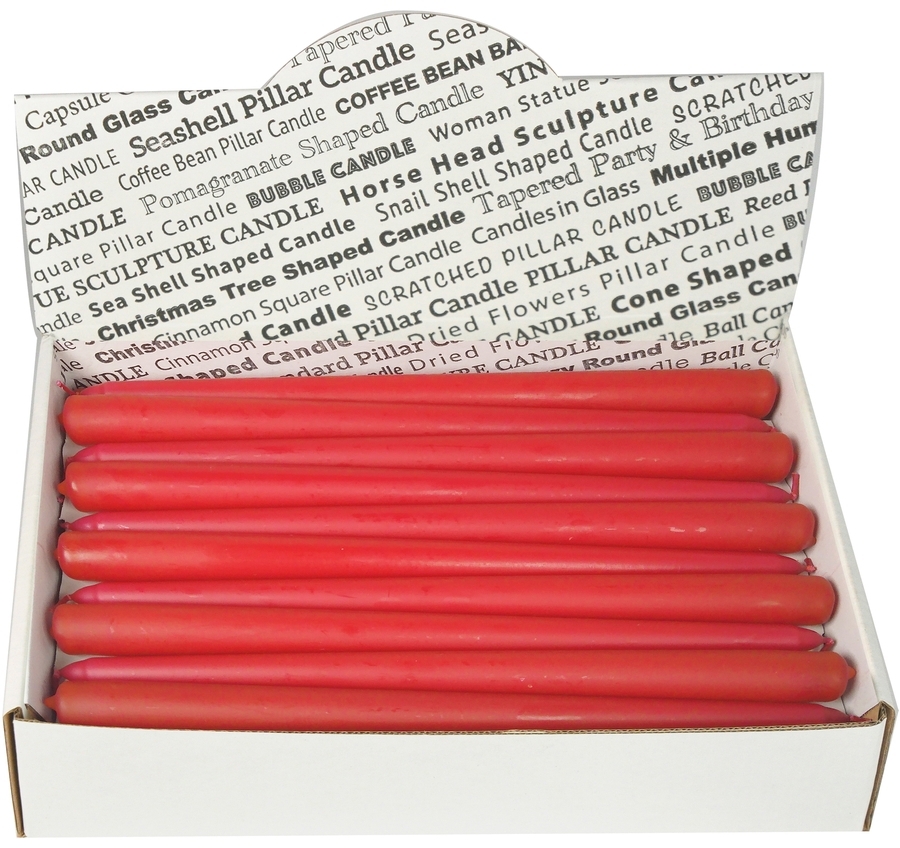 91017934 Свеча Horizon Candles коническая высота 250 мм d 19 мм 30 шт/уп красная STLM-0443331 MIR LIGHT