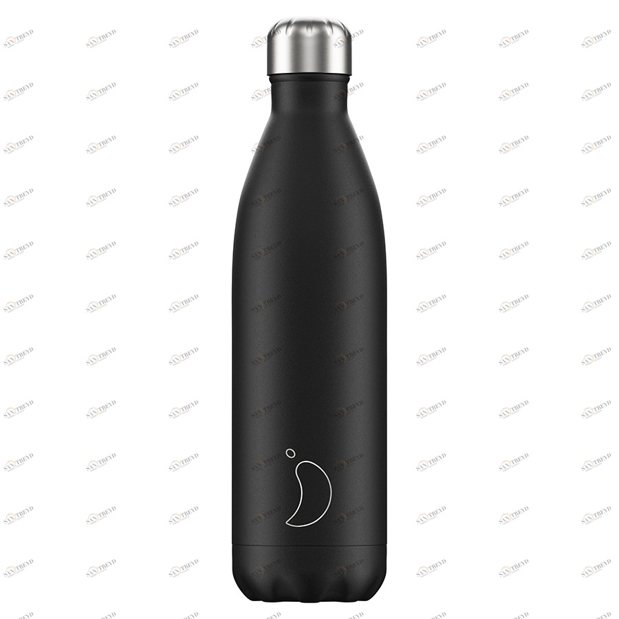 Термос 750 мл черный Monochrome Black CHILLY'S BOTTLES ДИЗАЙНЕРСКИЕ 00-3948005 Черный 