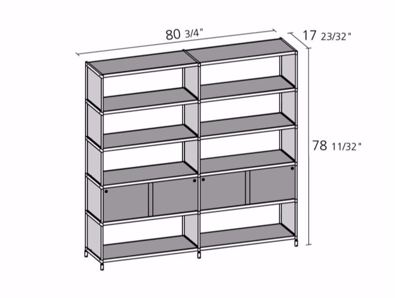 Alias Модульный модульный открытый книжный шкаф Sec sun-id-1470432 - Вид №4