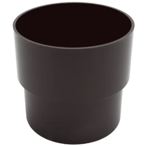 Соединитель труб Ø80 коричневый