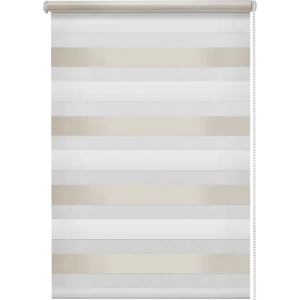 Штора рулонная день-ночь Порто 60x160 см серо-молочная