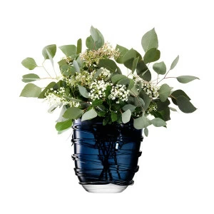 Ваза yarn 26 см тёмно-синяя LSA INTERNATIONAL ДИЗАЙНЕРСКИЕ 253377 Синий