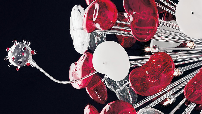 Подвесной светильник Cosmospora от De Majo COSMOSPORA DE MAJO ДИЗАЙНЕРСКИЕ 243130 Хром  - Вид №2