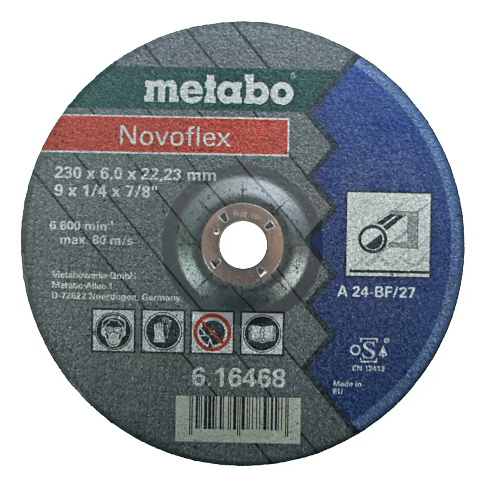 Диск зачистной по металлу тип 27 Metabo 617023000 230x22.2x6 мм 18114276 STLM-2195575 