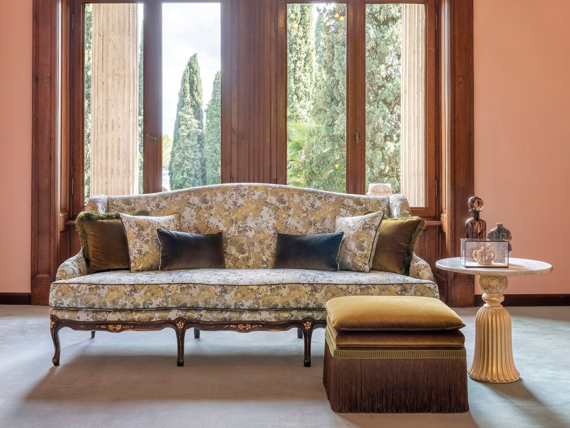 Прямоугольный бархатный пуф Bellotti Ezio Charming ARCH-00103719 - Вид №3