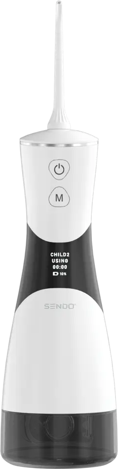 91120962 Портативный ирригатор для полости рта Sendo PulsEbrush v350 белый STLM-0968896