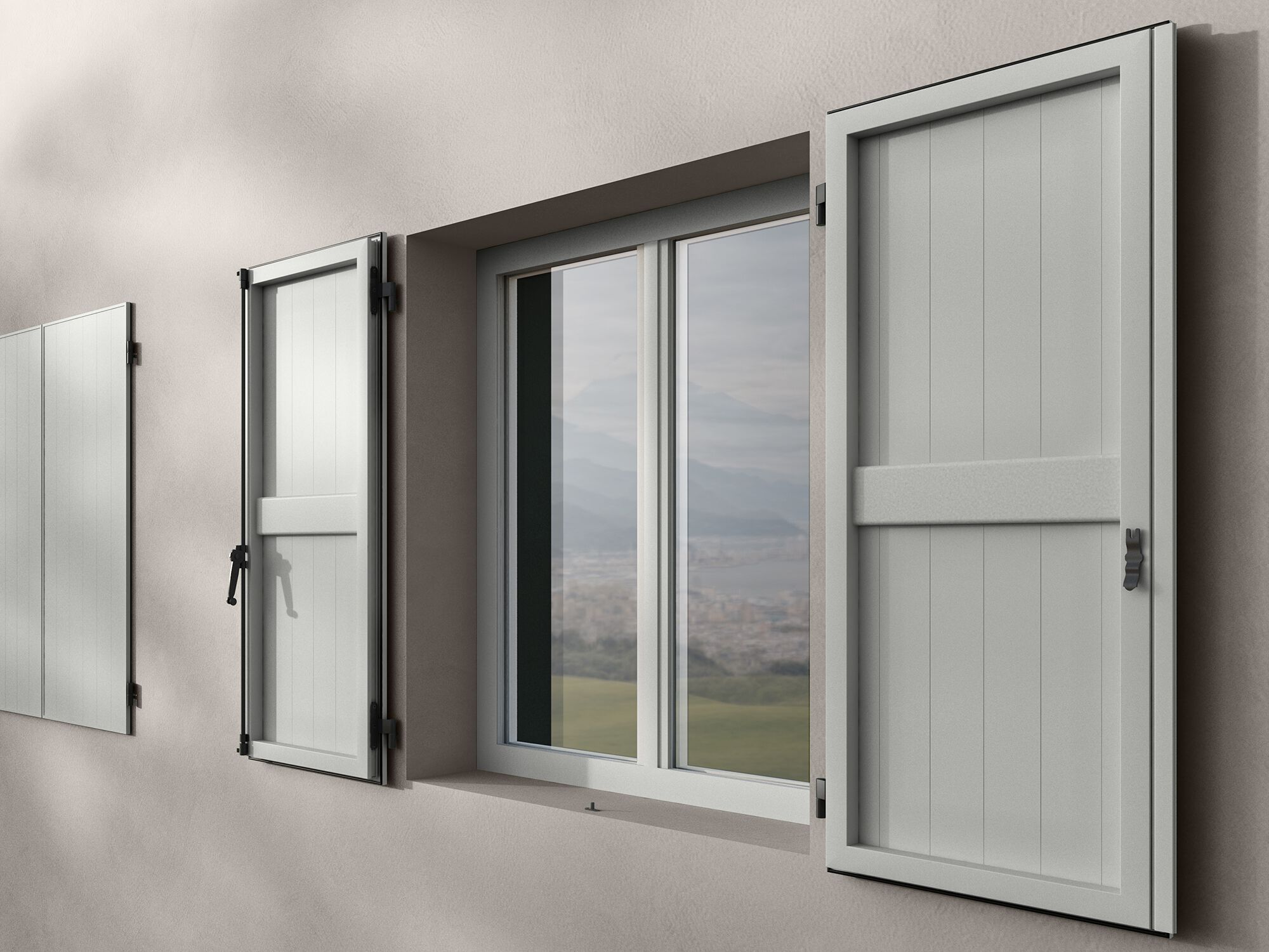 Темная алюминиевая стена Tecnoplast EVO ARCH-00087712 - Вид №1