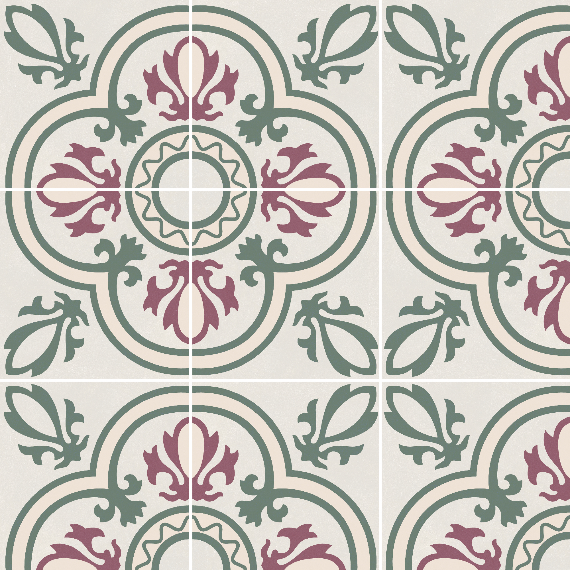 Siena Kale: Зеленый Пэчворк в Вашем Интерьере STP-ST563 INCOLOR - Вид №1