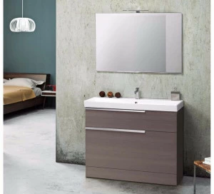 Mobiltesino Мебель для умывальника из фанерованной древесины с зеркалом Fly