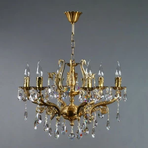 Подвесная люстра Ambiente Ferro 8828/6 AB Tear Drop AMBIENTE ДИЗАЙНЕРСКИЕ, FERRO 181520 Бронза