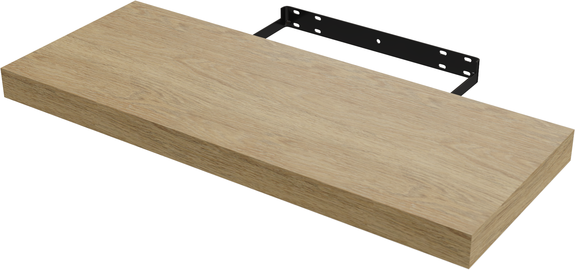 82877532 Полка мебельная Oak 60x23.5x3.8 см МДФ цвет дуб STLM-0037377 SPACEO
