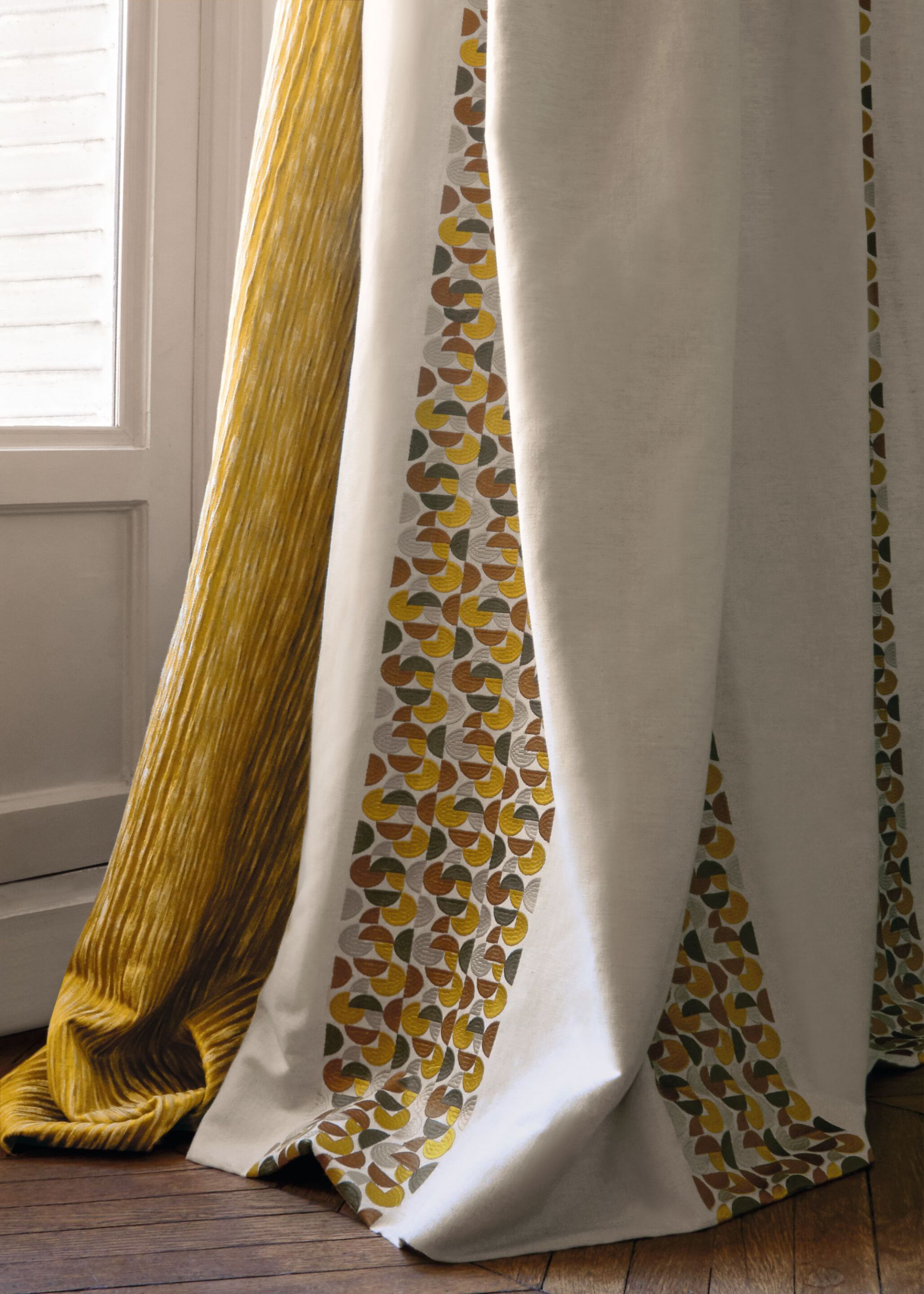 Вискоза сплошной цвет ткани для штор Casamance Arty ARCH-00127001 - Вид №1