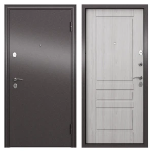 Дверь входная металлическая Страйд, 950 мм, правая, цвет летиция айс