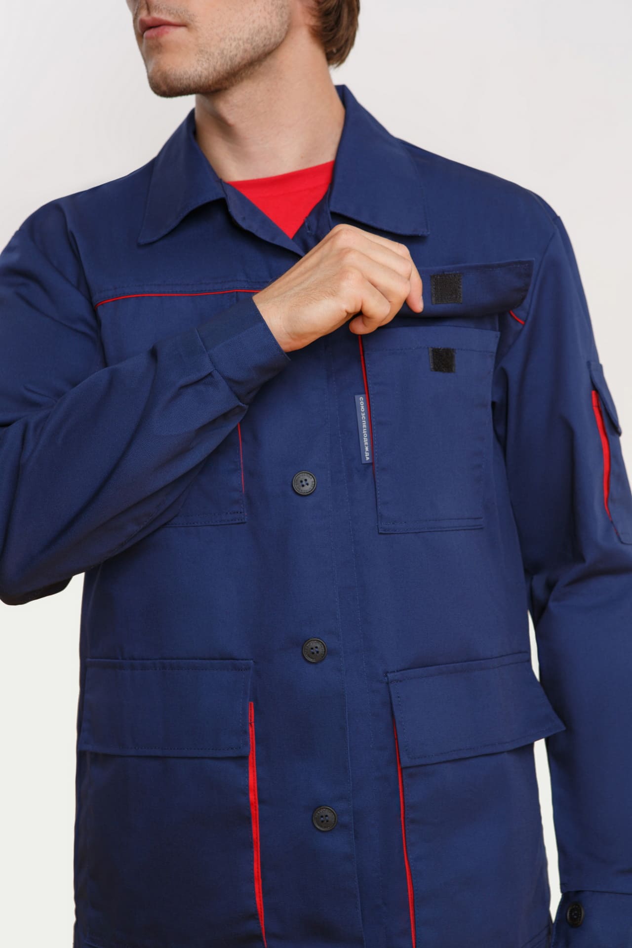 65462 Костюм "Эксперт-2" темно-синий  Летняя спецодежда  размер 56-58/182-188  - Вид №11