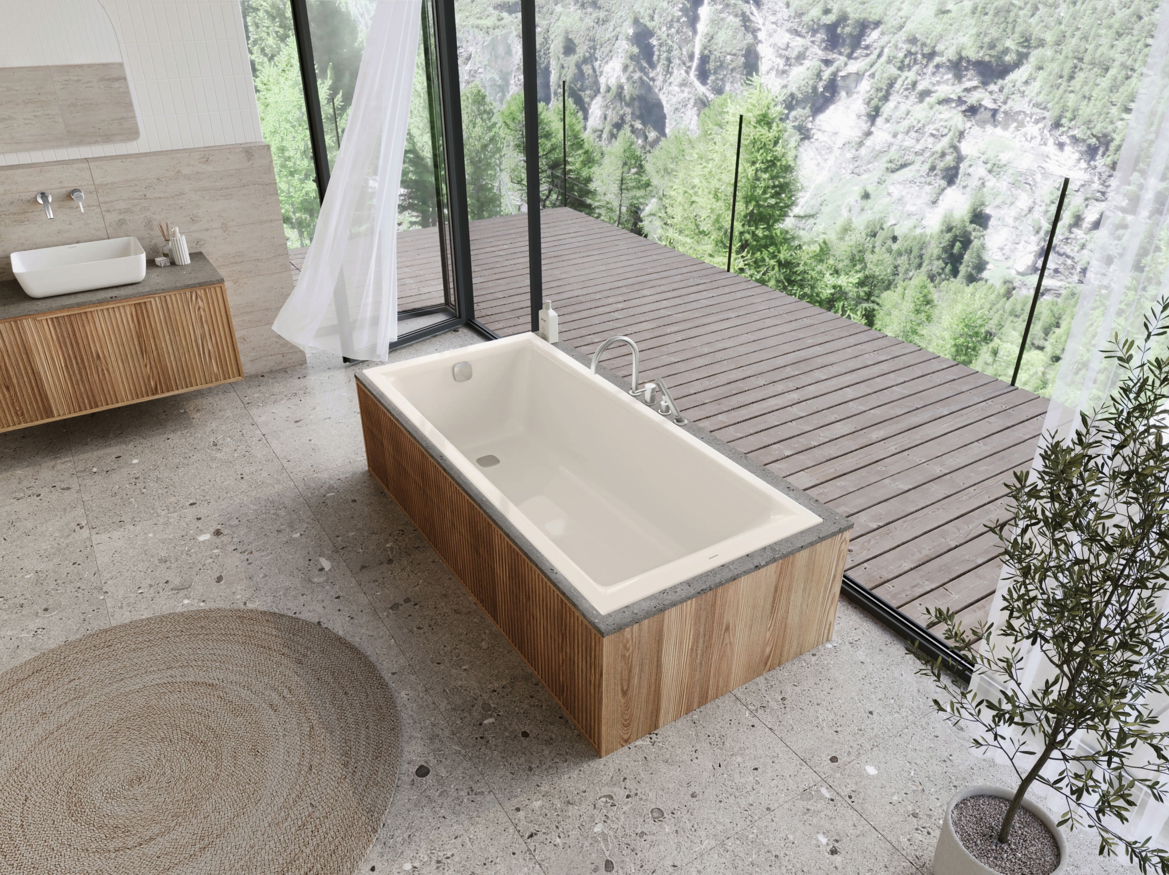 Прямоугольная эмалированная стальная ванна KALDEWEI чистый ARCH-00096338