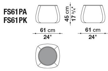 B&B Italia Круглый пуф из ткани Fat sofa sun-id-1481491 - Вид №5