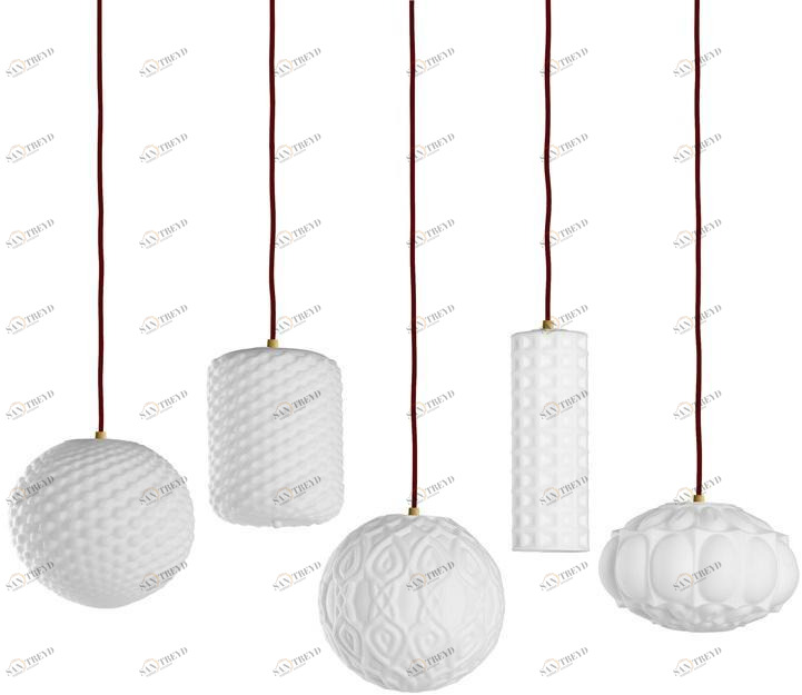 ETRO Home Interiors Подвесной светильник прямого света из сатинированного стекла Chagall sun-id-1449346