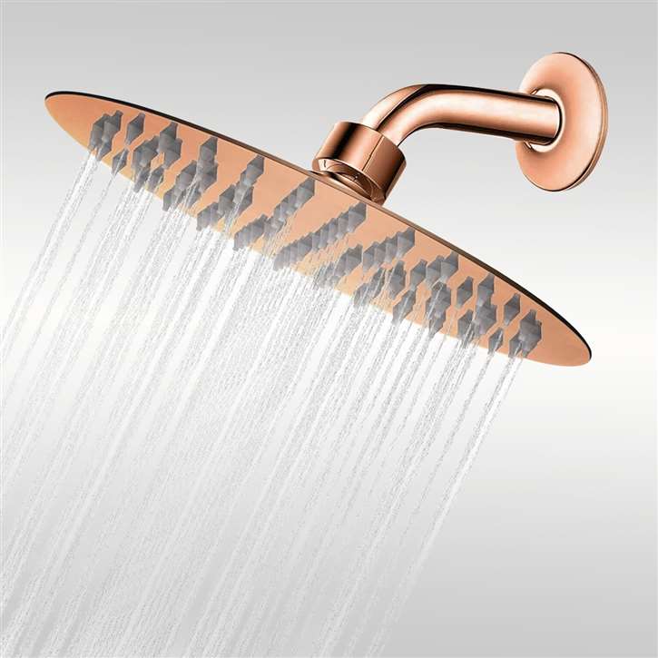 Круглая настенная душевая головка с кронштейном Fontana Showers Luxe Fontaine ARCH-00091302 - Вид №15