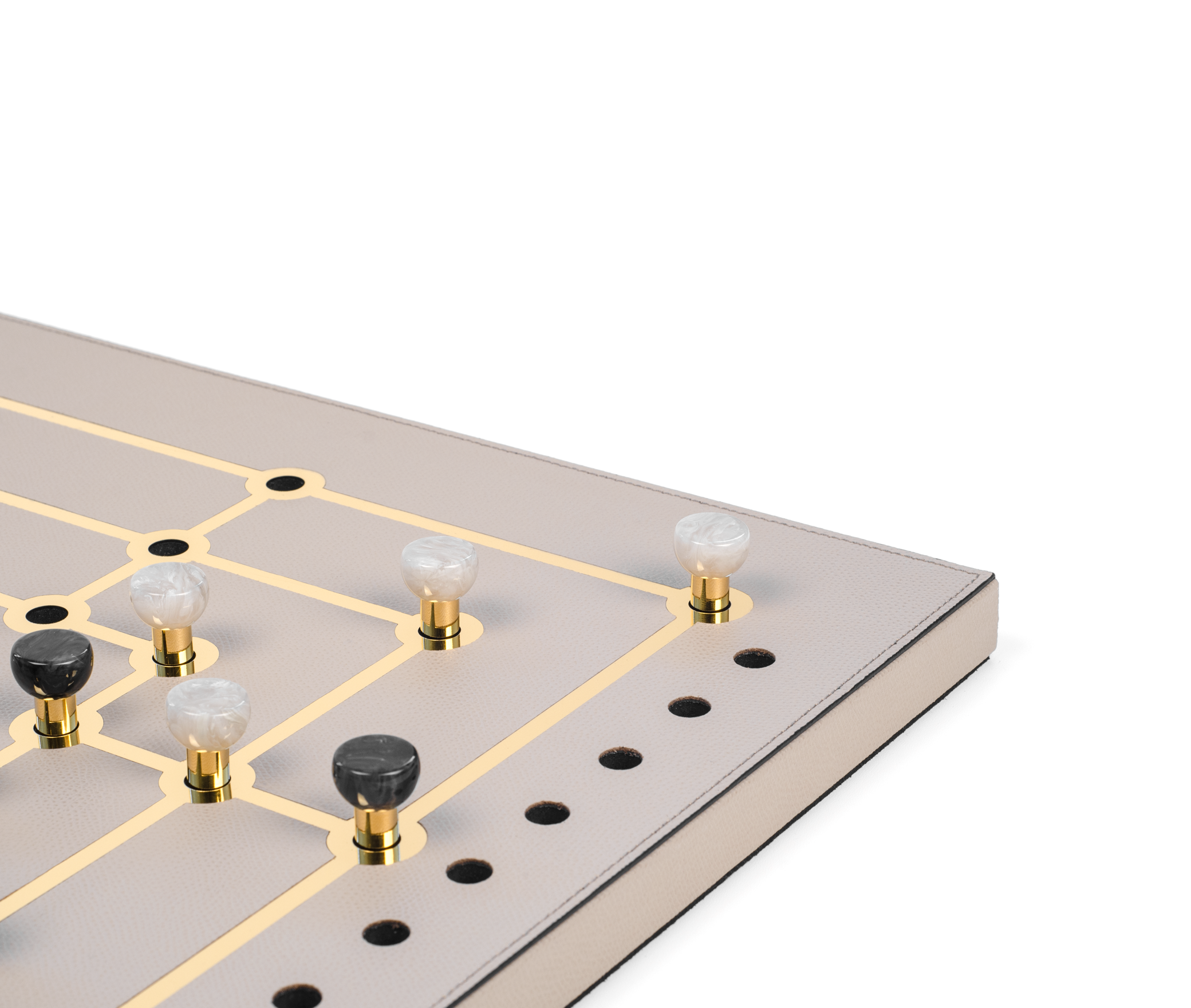 Набор игр «Мельница» - 39X39XH2,5 см / зернистая кожа_nocciola Pinetti 00.1020.029.008 - Вид №3