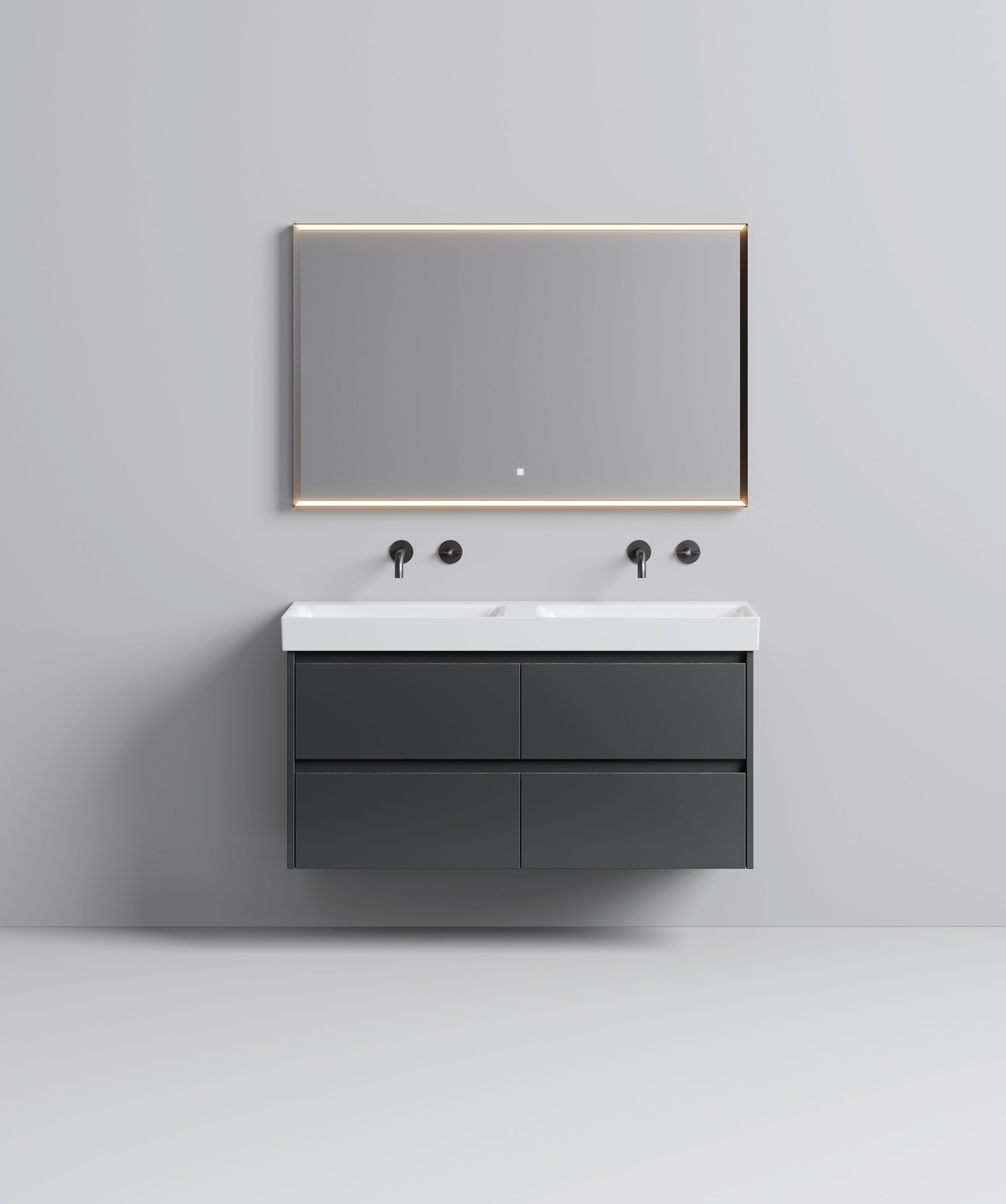 Керамическая двойная раковина с переливом GSI ceramica Nubes ARCH-00034209 - Вид №2