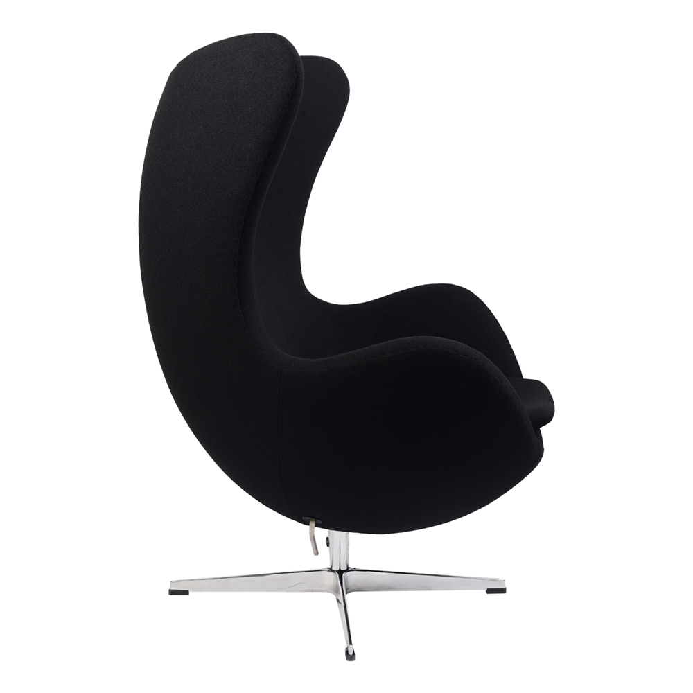 Кресло Arne Jacobsen Style Egg Chair черное SOHO DESIGN ДИЗАЙНЕРСКИЕ, EGG 131525 Черный  - Вид №2