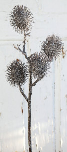 1154 670 a3 Искусственная плодовая ветка рамбутана, 60 см, коричнево-белая H-andreas