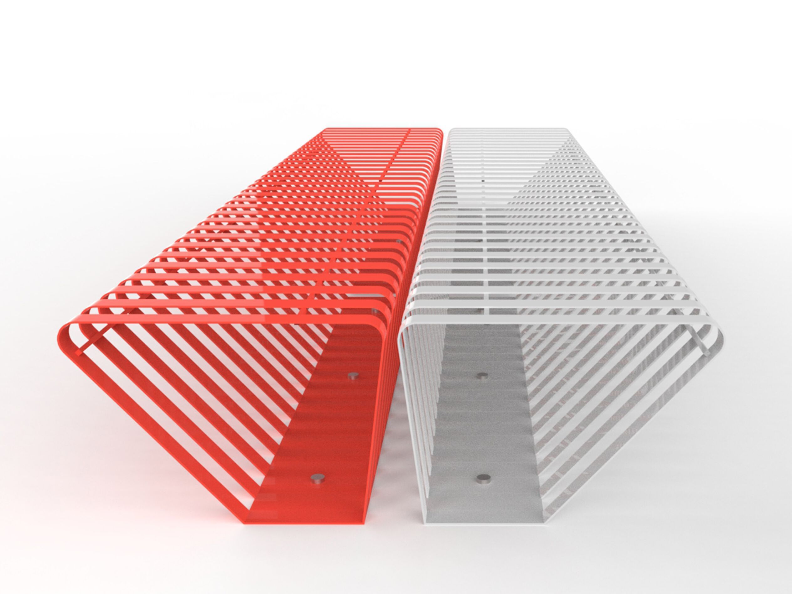 Модульная стальная скамья без спинки CITYSì 3919 ARCH-00087624 - Вид №1