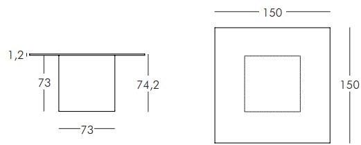 SLIDE Квадратный световой стол из полиэтилена sun-id-1386359 - Вид №5