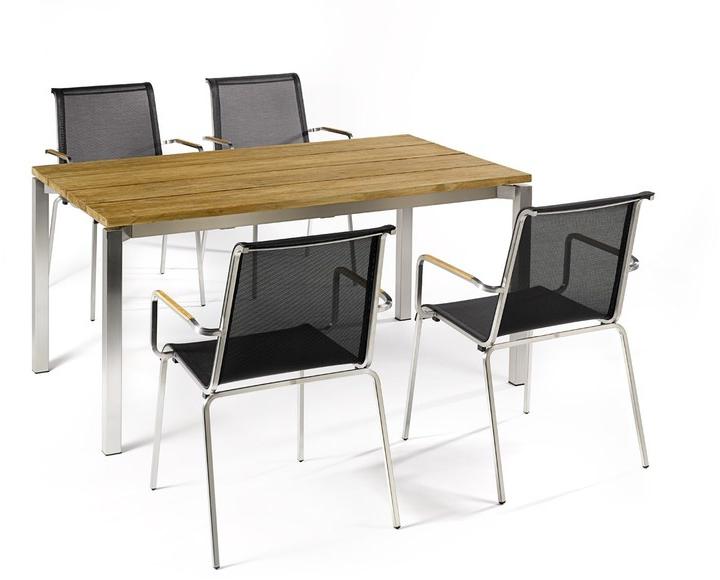 FISCHER MÖBEL Прямоугольный садовый стол из тикового дерева раздвижной Modena sun-id-1354174 - Вид №1