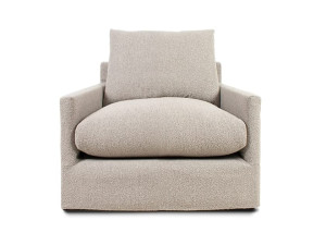 Съемное кресло из джута с подлокотниками