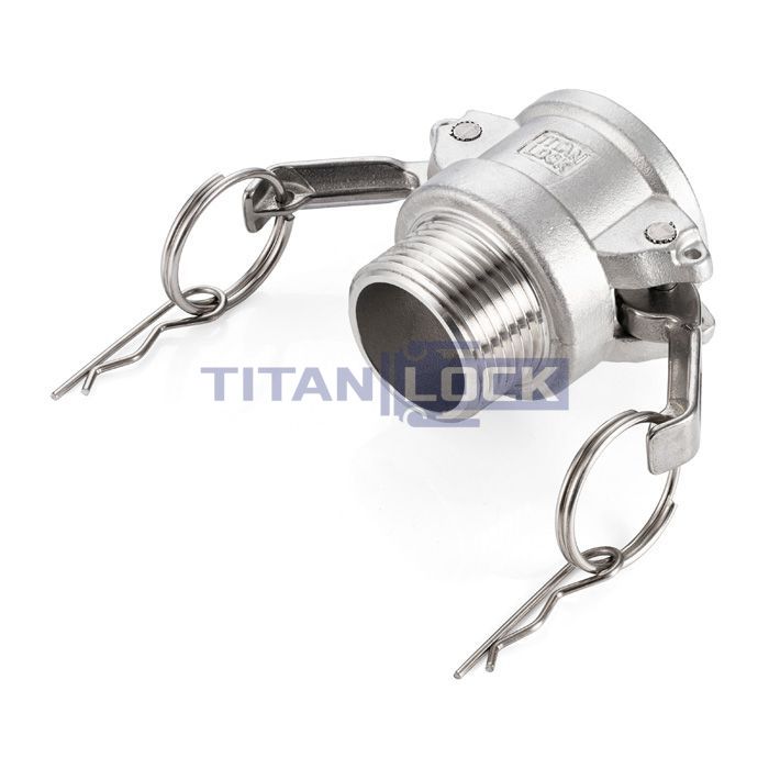 Камлок нержавеющий тип B розетка, наруж. резьба BSP 2 1/2", AISI304, TL250BSS TITAN LOCK  - Вид №3