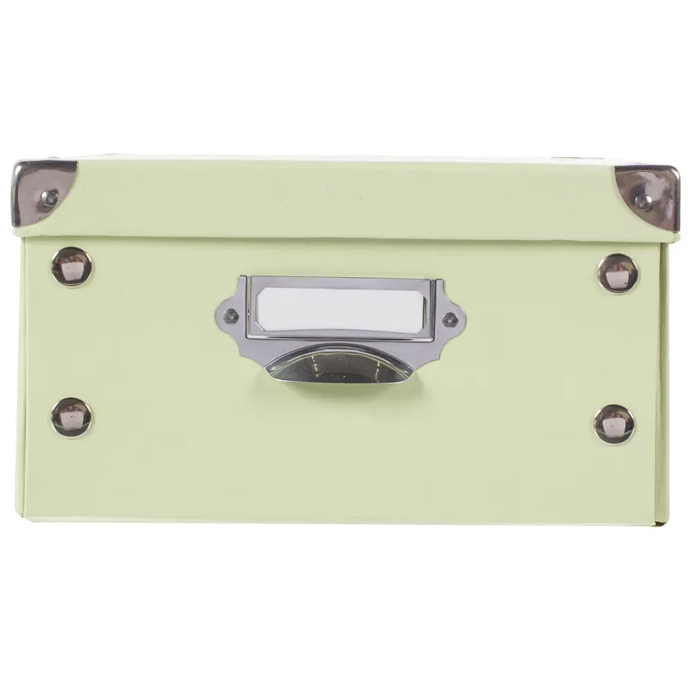 Коробка 34x13.5x24 см, картон цвет зеленый STORIDEA STLM-2180336 - Вид №2