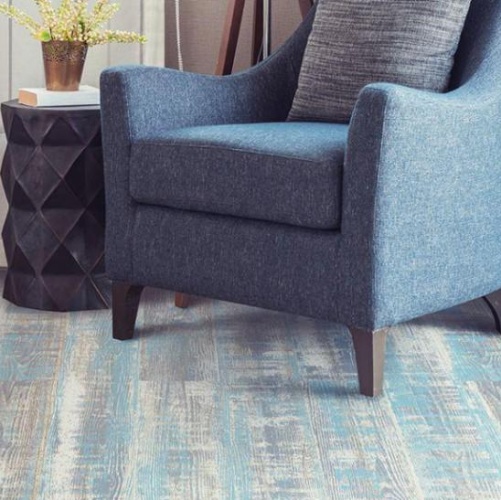 Пробка CorkStyle Wood XL Color Lazurit Blue (Гладкая) 1235х200 мм 1000900019 - Вид №1