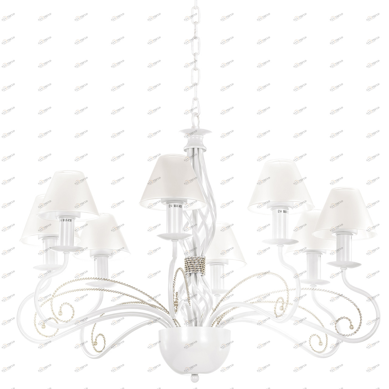Подвесная люстра Lightstar Esedra 782080 LIGHTSTAR ДИЗАЙНЕРСКИЕ, ESEDRA 056076 Белый 