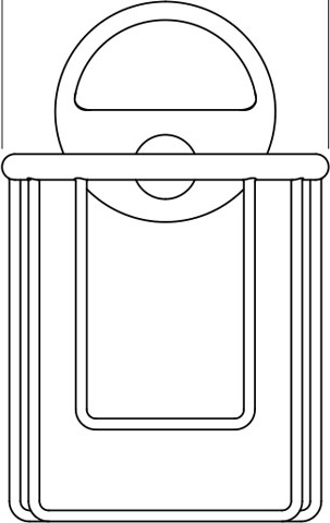 LUX 051 Держатель для освежителя FBS Чехия Luxia - Вид №1