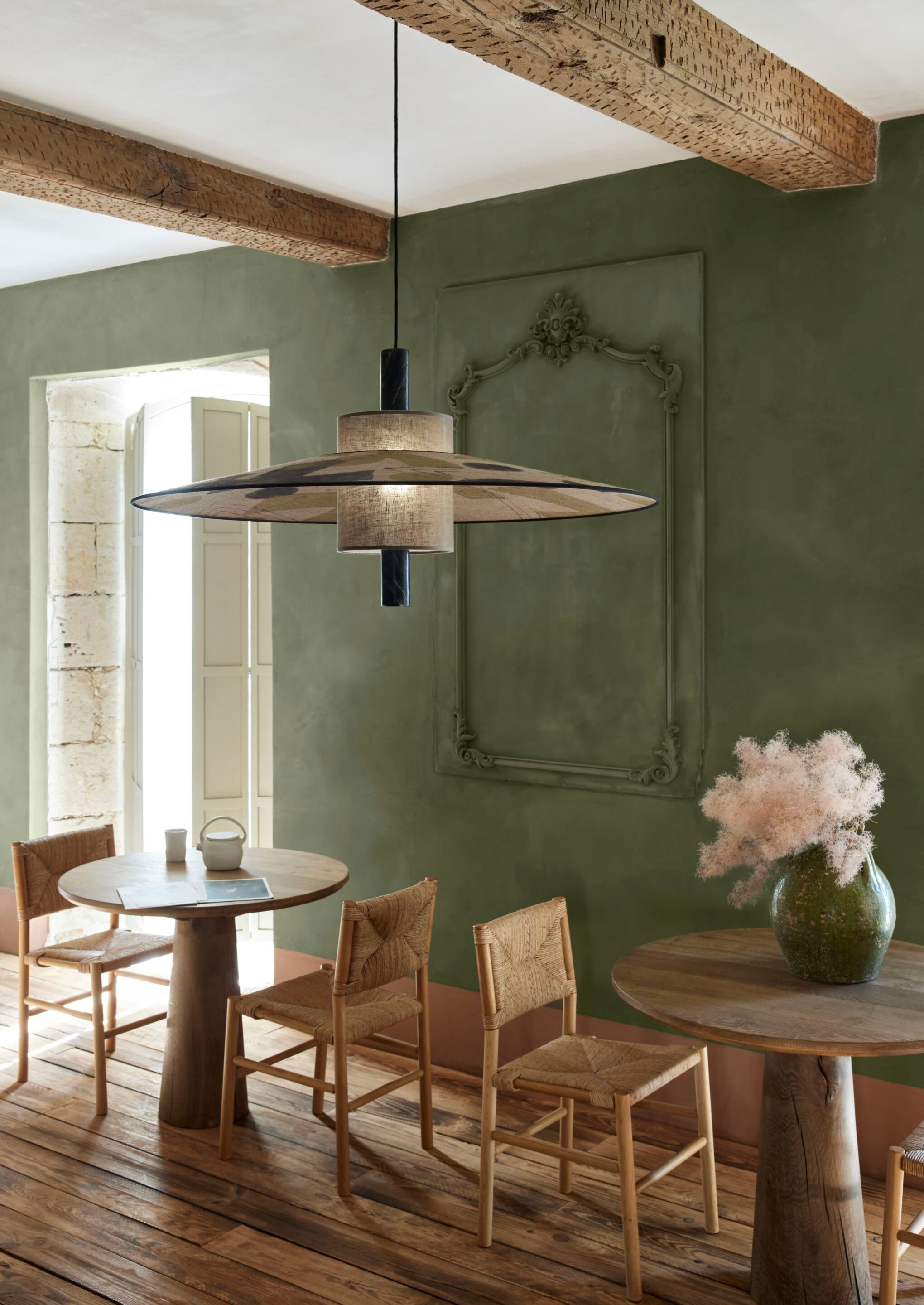 Подвесной светильник из льна Forestier Thésée ARCH-00097959