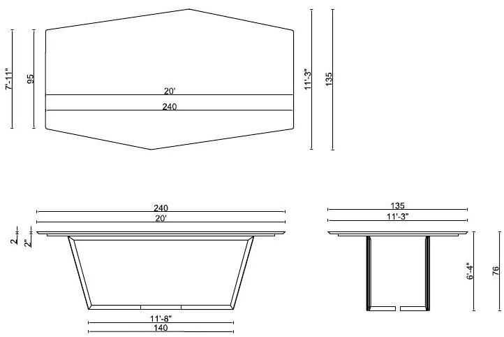 ENNE Обеденный стол из мрамора sun-id-1502947 - Вид №3