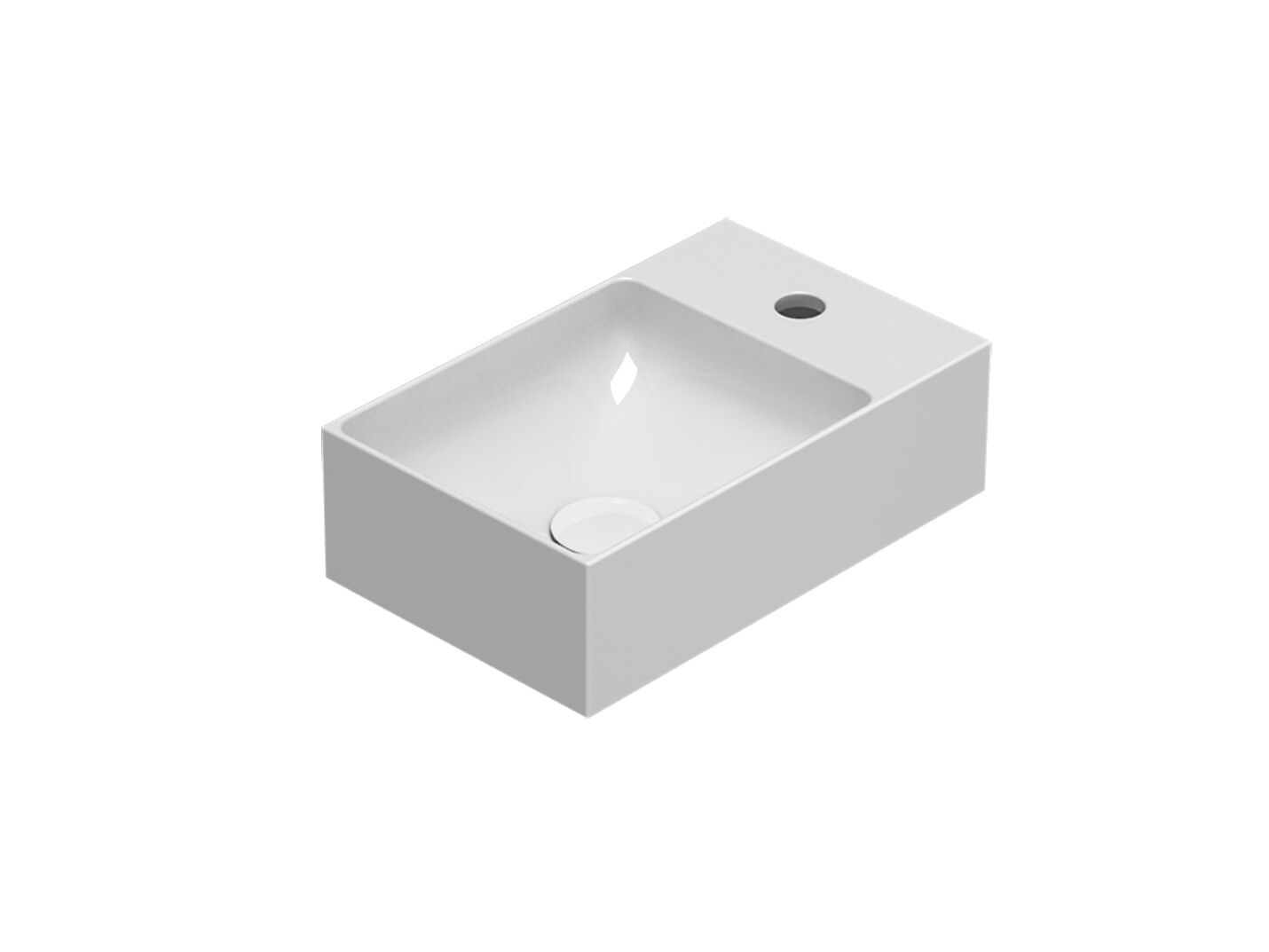 Керамическая прямоугольная одиночная раковина Ceramica Globo плиты ARCH-00062708