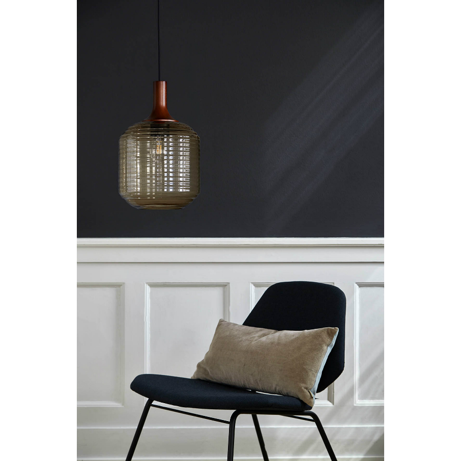 Лампа подвесная Honey, D26 см, янтарная Frandsen 15443276205001 - Вид №1