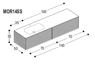 Деревянный подвесной умывальник Moab MORE ARCH-00080795 - Вид №11