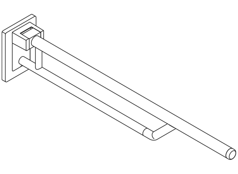 950.50.14099 Двойная опорная рейка на петлях HEWI Stützen  - Вид №5