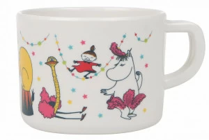 Кружка Муми-тролль в цирке, меламин, Martinex LE-VILLAGE МУМИ-ТРОЛЛЬ 044738 Белый;розовый