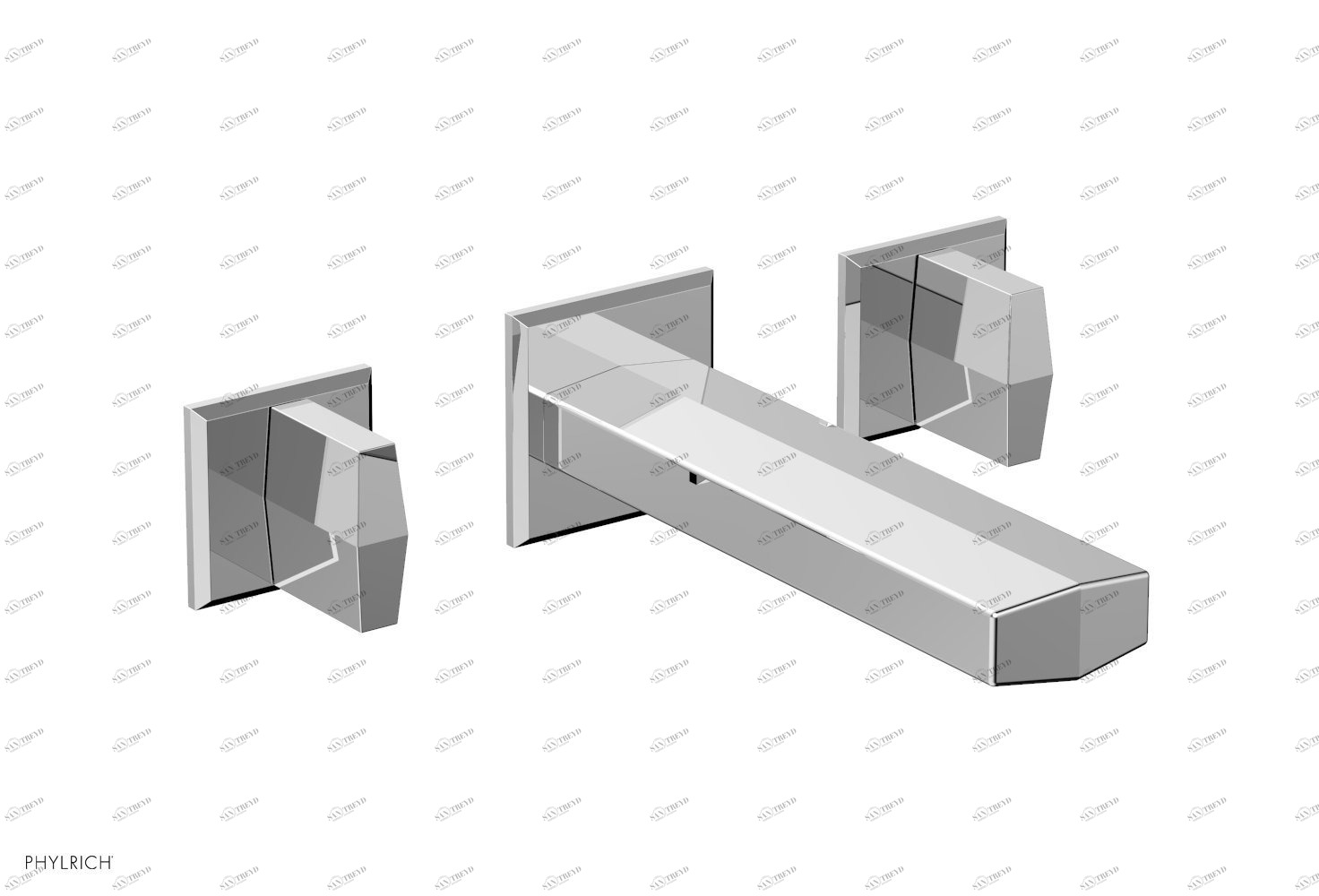 Комплект и ручки DIAMA Phylrich  184-11-026 Хромированный 